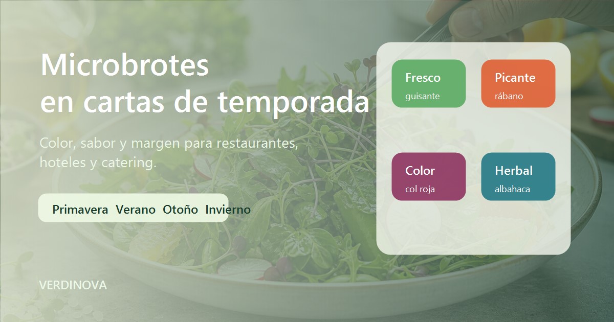 Microbrotes de temporada para renovar cartas de restaurantes