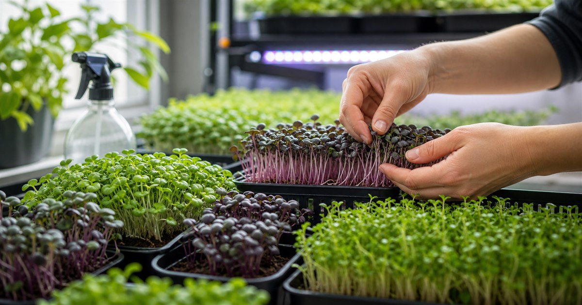 Prácticas de cultivo y calidad nutricional de los microbrotes