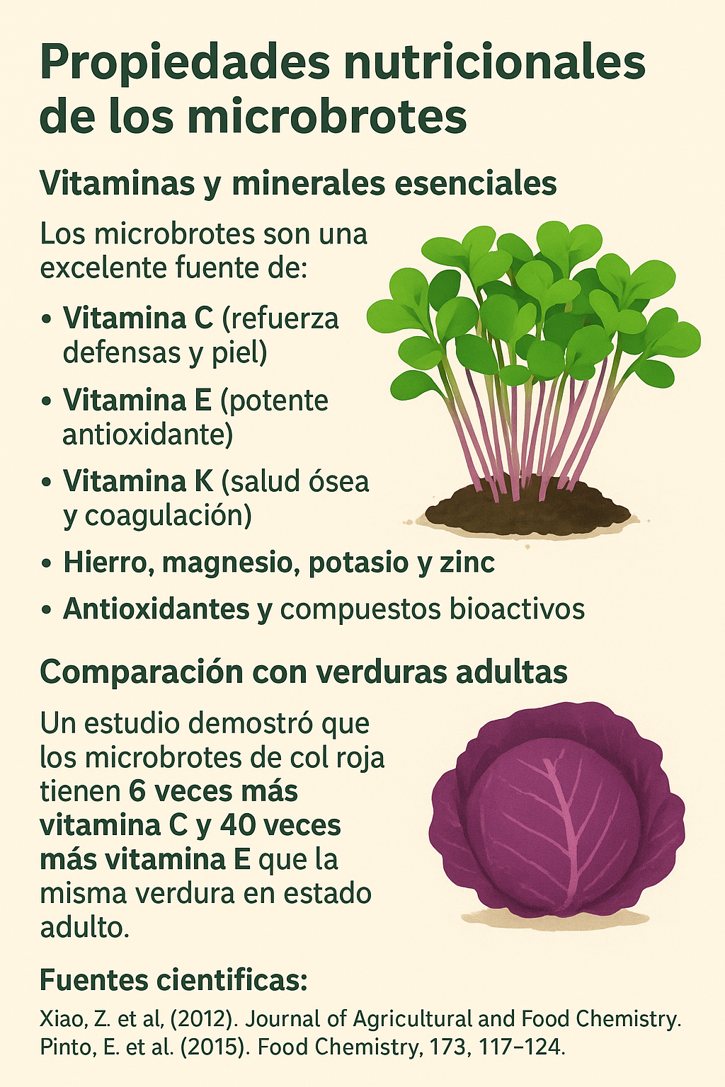 Propiedades nutricionales de los microbrotes
