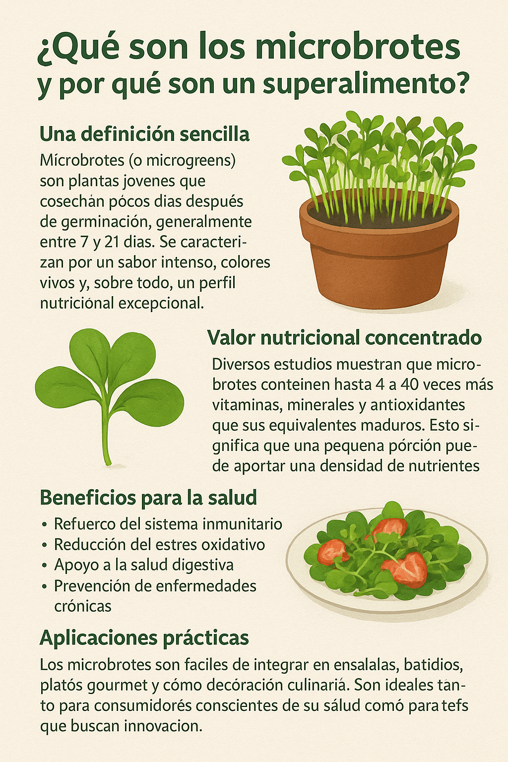 ¿Qué son los microbrotes y por qué son un superalimento?